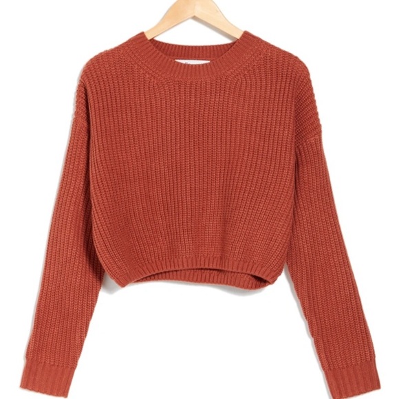 Elodie Sweaters - Elodie Crewneck Crop sweater